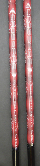 Set of 2 Yonex NanoV Nextage 3+5 Woods Regular Graphite Shafts Bolux Grips