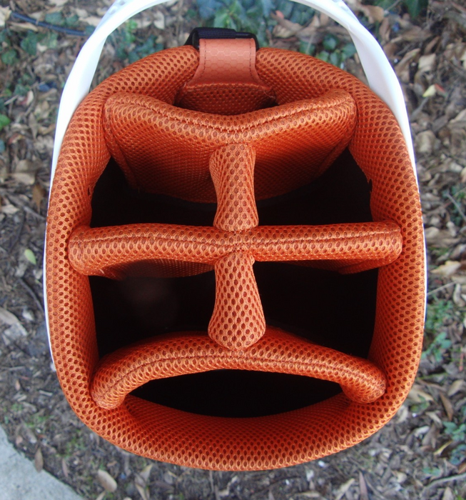 6 Division Ping Orange Golf Stand Carry Clubs Bag*