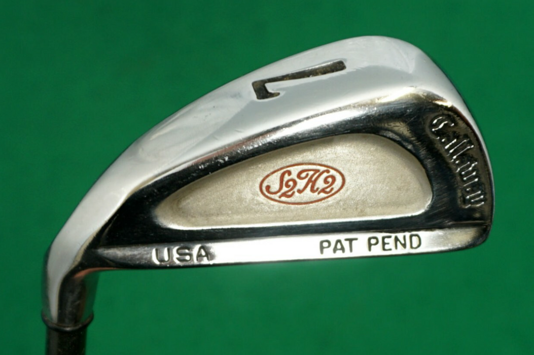Left Handed Callaway S2H2 Pat Pend USA 7 Iron Regular Graphite Shaft