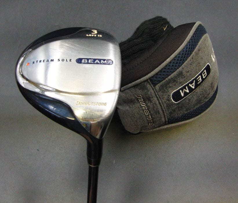 Bridgestone Beam 15° 3 Wood Stiff Graphite Shaft Beam Grip with Head Cover