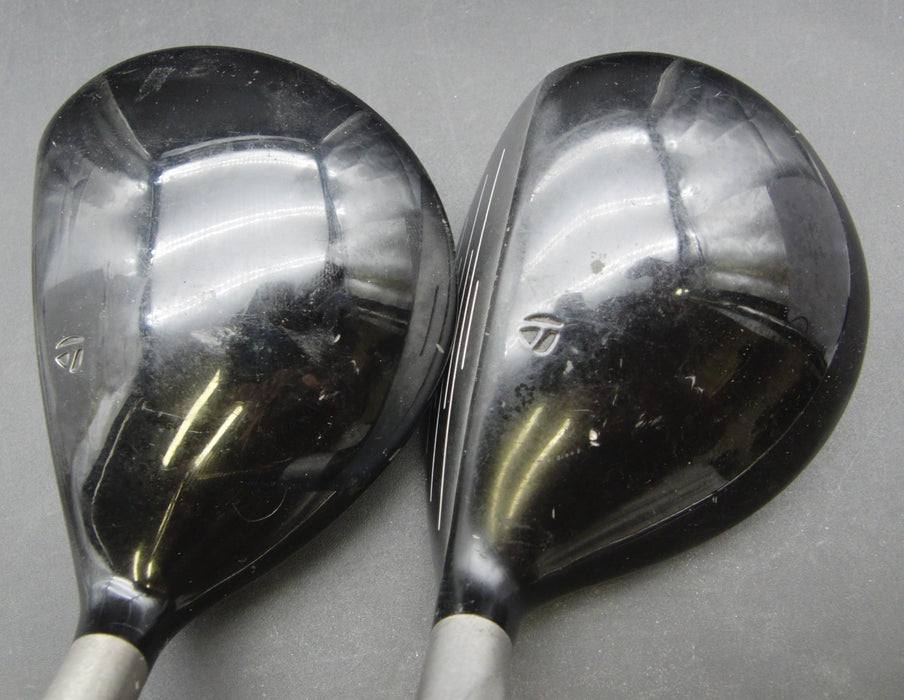 Set of 2 TaylorMade V Steel 3+5 Woods Regular Graphite Shafts David Grips