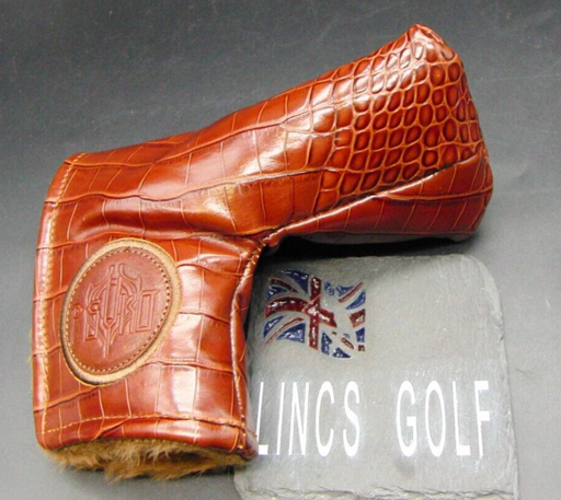 Luxury PSYKO GOLF Croc-effect Genuine Leather Putter Head Cover