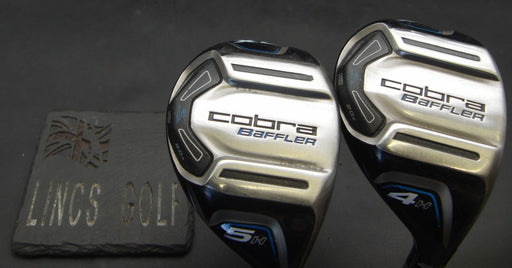 Set of 2 Cobra Baffler XL 4+5 Hybrids Stiff Graphite Shafts Cobra Grips