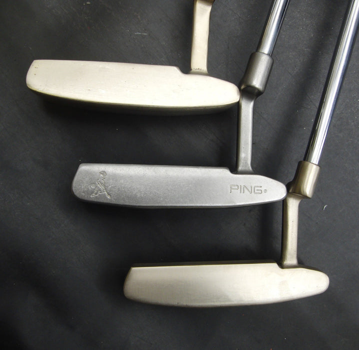 Set of 3x Ping Anser, Anser 2 & Anser 3 Putters Steel Shaft 86cm Length*