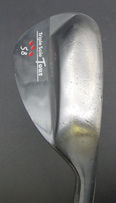 Crews Golf Triple Sole Tour 58° Lob Wedge Stiff Steel Shaft Golf Pride Grip