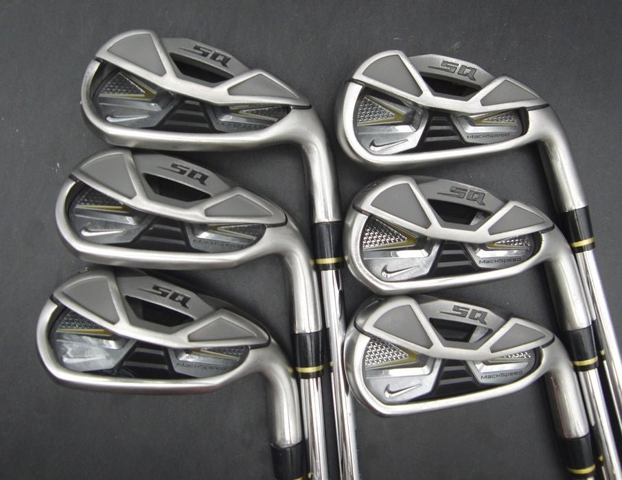 Set of 6x Nike SQ Machspeed 5-PW Irons Stiff Steel Shafts Nike Grips