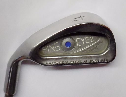 Polished Left Handed Ping Eye2 Blue Dot 4 Iron Cushin Stiff Steel Shaft