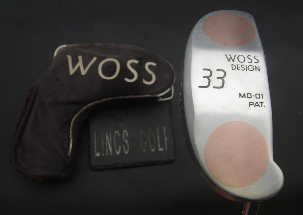 Woss 33 Design MO-01 PAT. Putter 87cm Length Steel Shaft PSYKO Grip & Woss HC