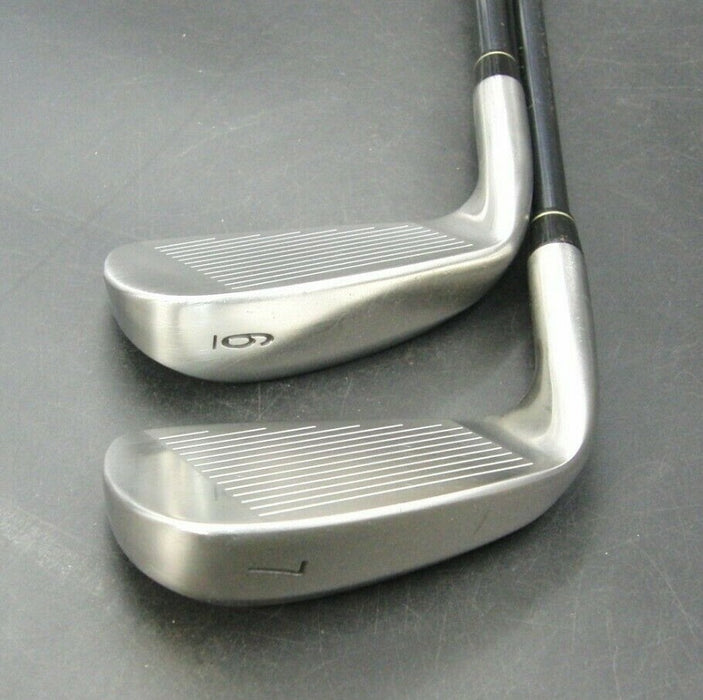 Japanese Set of 2 x Tsuruya ONESIDER EZ Irons 6 & 7 Stiff Graphite Shafts