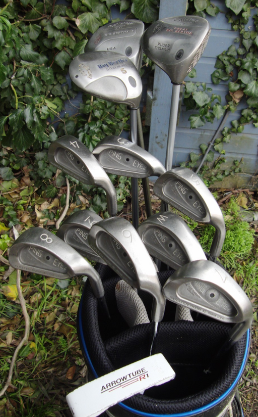 Set of Ping Eye 2 3-PW + 3+5 Callaway Wood +Arrow Tube Putter*
