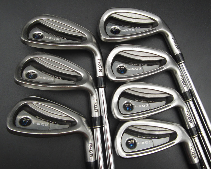 Set of 7x PRGR GN 502 Irons 4-PW Regular Steel Shafts PRGR Grips*