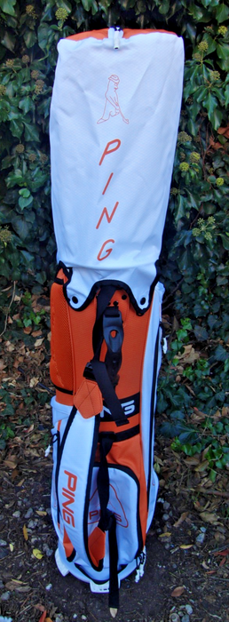 6 Division Ping Orange Golf Stand Carry Clubs Bag*