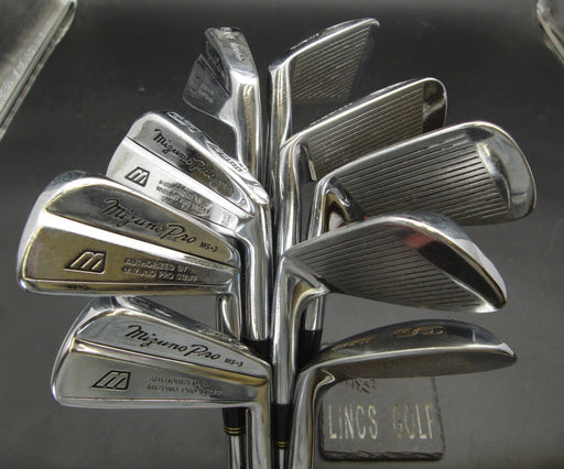 Set of 9x Mizuno Pro MS-3 Irons 3-SW Regular Steel Shafts DAVID Grips **