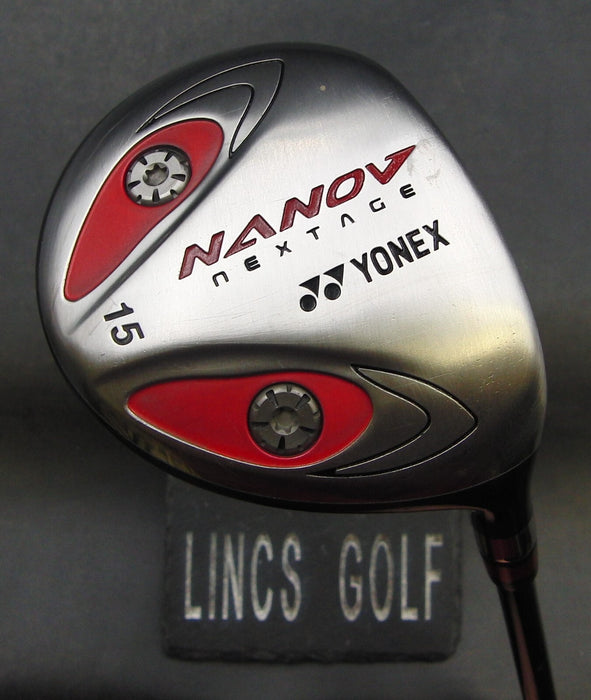 Yonex Nanov Nextage 15° 3 Wood Stiff Graphite Shaft Yonex Grip