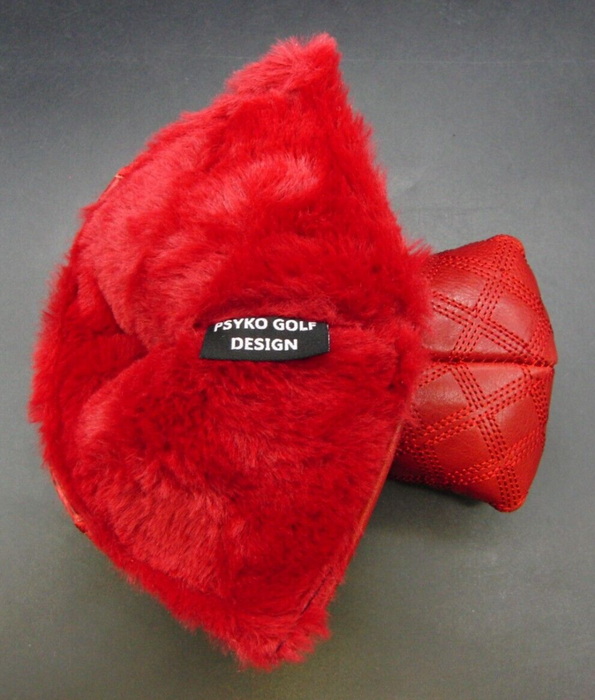 Luxury PSYKO GOLF Croc-Effect Quilted Genuine Leather Putter Embossed Head Cover