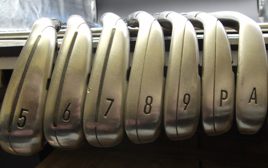 Set of 7x TaylorMade M4 Irons 5-PW+AW Stiff Steel Shafts Nexgen Grips*