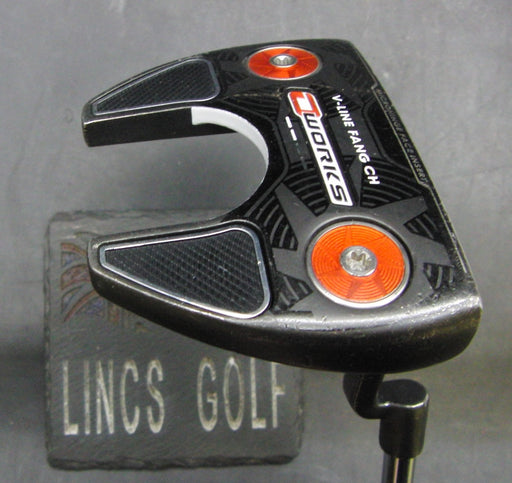 Odyssey O Works V-Line Fang CH Putter Steel Shaft 84cm Length Nex Grip*