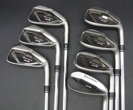 Set of 7x TaylorMade M4 2021 5-PW + AW Irons Stiff Steel Shafts*