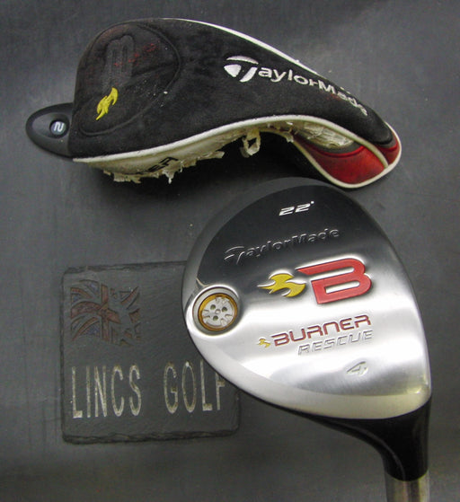 TaylorMade Burner Rescue 22° 4 Hybrid Stiff Graphite Shaft TaylorMade Grip + HC