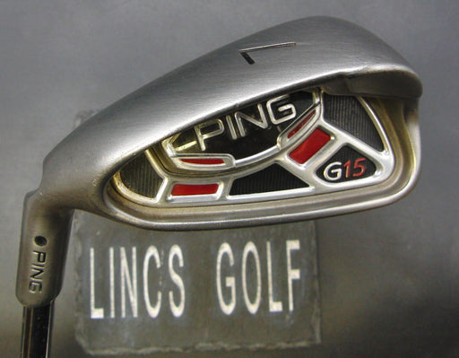 Left-Handed Ping G15 Black Dot 7 Iron Regular Steel Shaft Lamkin Grip