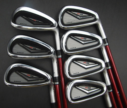 Set of 7x TaylorMade R9 Max Irons 4-PW Regular Graphite Shafts with Grips