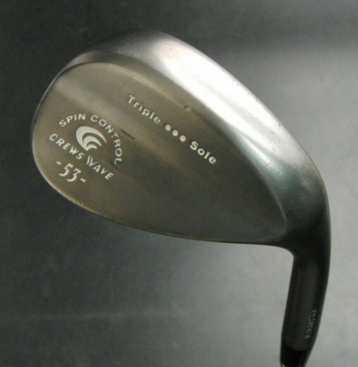 Japanese Crews Wave Triple Sole Spin Control 53° Lob Wedge Stiff Steel Shaft