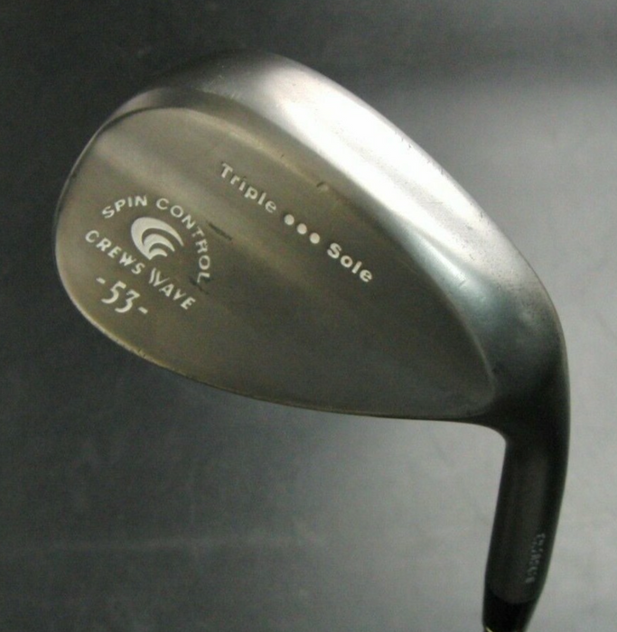 Japanese Crews Wave Triple Sole Spin Control 53° Lob Wedge Stiff Steel Shaft