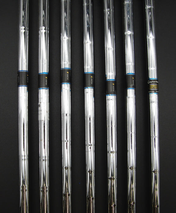 Set of 7x TaylorMade rac cgb Irons 4-PW Stiff Steel Shafts TaylorMade Grips*