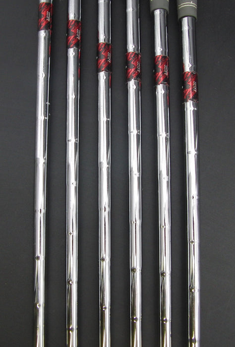 Set of 6 Cobra Baffler 2013 Red 7-SW + GW Stiff Steel Shafts Cobra Grips*
