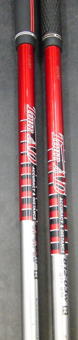 Set of 2 Bridgestone X-Drive GB 15° 3 Wood &23° 4 Hybrid Regular Graphite Shafts