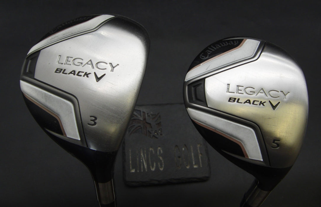 Set of 2 Callaway Legacy Black 3+5 Woods Regular Graphite Shafts BenSayers Grips