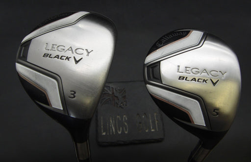Set of 2 Callaway Legacy Black 3+5 Woods Regular Graphite Shafts BenSayers Grips