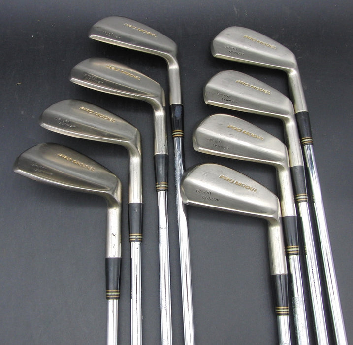 Set of 8x Dunlop Pro Model DP-601 Irons 3-PW Regular Steel Shafts Rite Grips