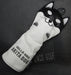 Set of 2x Hello NRC Akita Dog Wood Head Covers