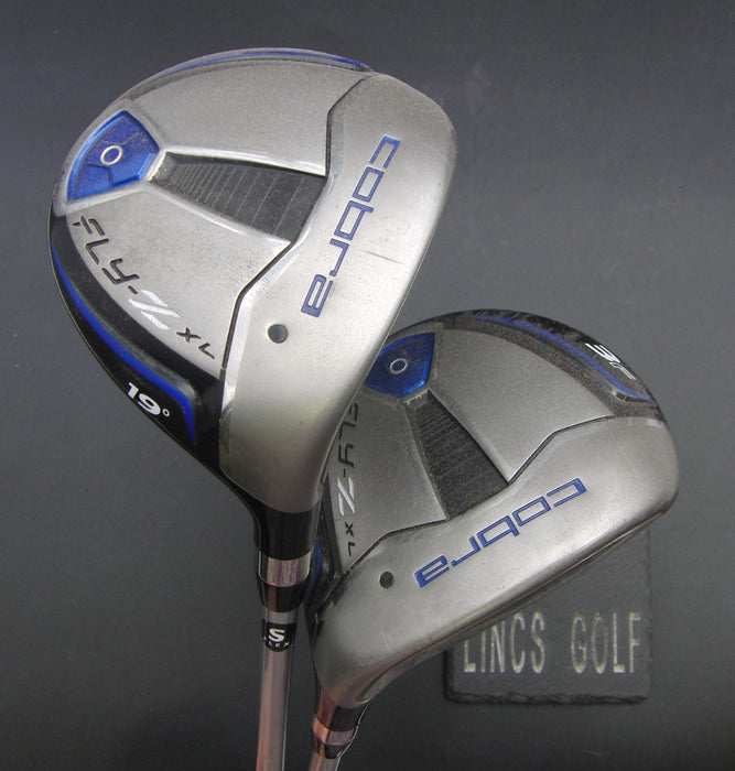 Set of 2 Cobra Fly-Z XL 3+5 Woods Stiff Graphite Shafts Cobra Grips*