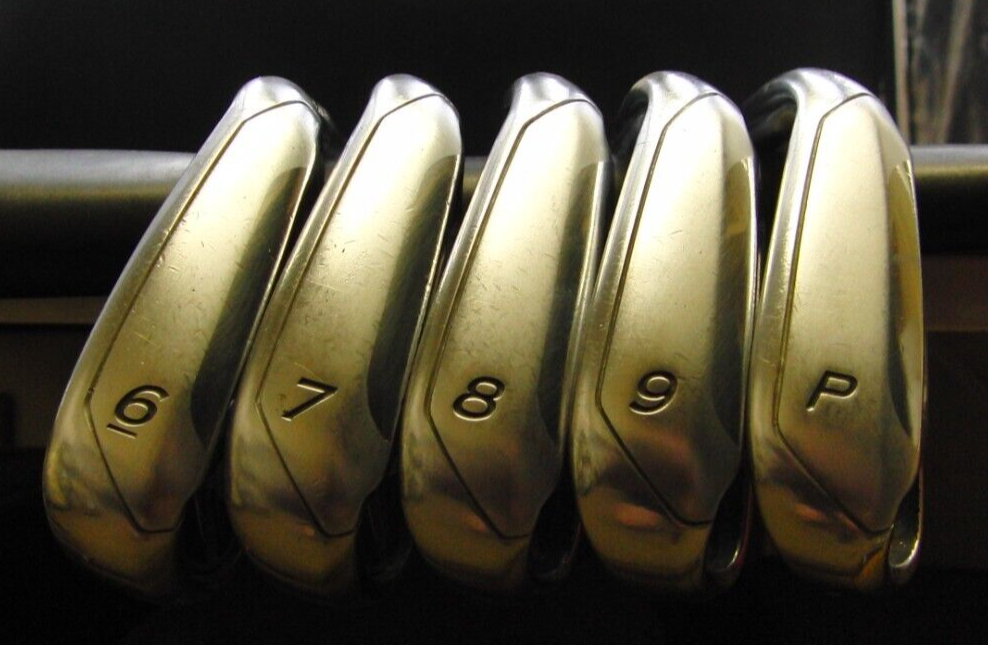 Set of 5 x TaylorMade R9 Supermax Irons 6-PW Stiff Steel Shafts Golf Pride Grips