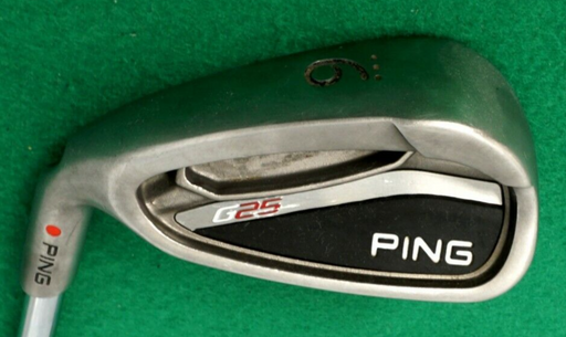 Left Handed Ping G25 Red Dot 9 Iron Ping Regular Steel Shaft Ping Grip