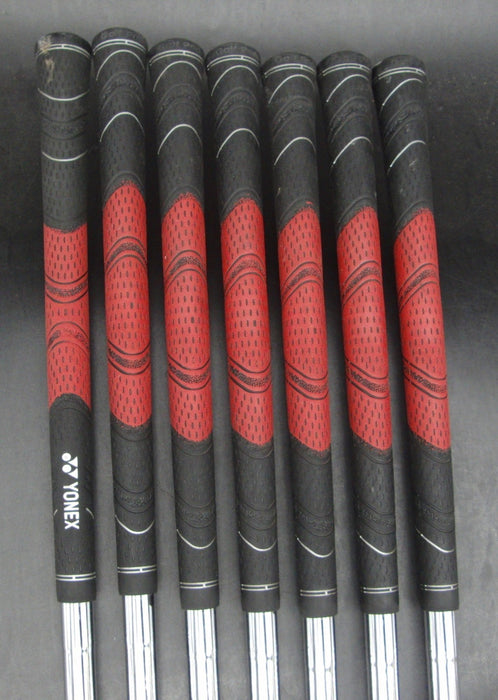 Set of 7x Yonex NanoV Irons 4-PW Stiff Steel Shafts Yonex Grips*