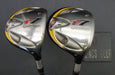 Set of 2 TaylorMade R7 Ti 3 Wood + 5 Wood Stiff Graphite Shafts Golf Pride Grips