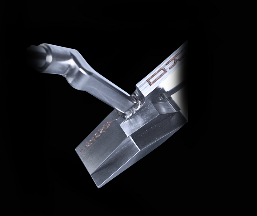 PSYKO TOXIC LONGTAIL CNC Milled Putter Twisted Neck (welded to the head) + HC