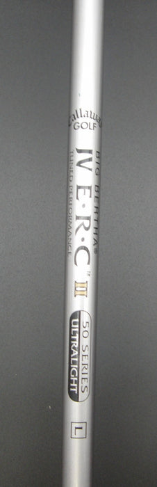 Ladies Callaway Big Bertha ERC II 12° Driver Ladies Graphite Shaft Callaway Grip