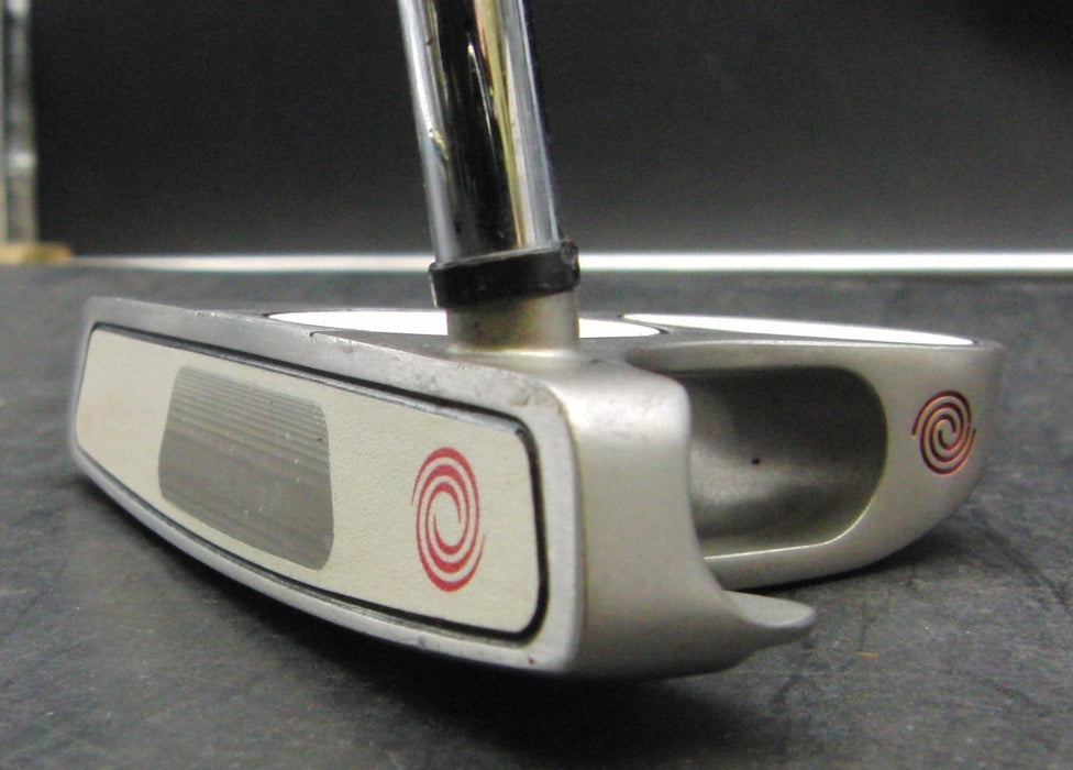 Odyssey White Steel 2-Ball Blade Putter Steel Shaft 81cm Length Psyko Grip*