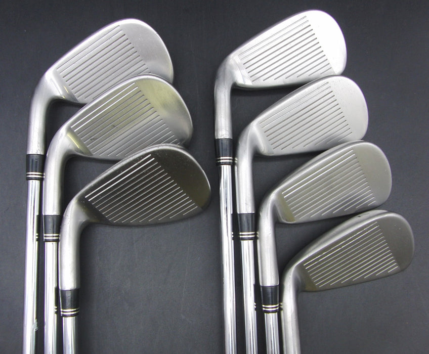 Set of 7x TaylorMade Burner Plus 4-PW Irons Stiff Steel Shafts TaylorMade Grips