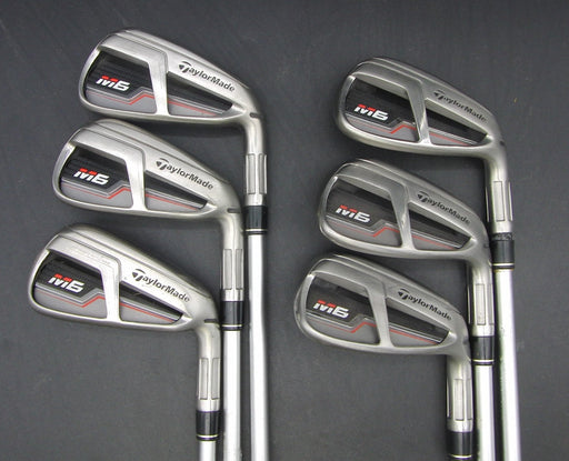 Set of 6x TaylorMade M6 5-PW Irons Stiff Graphite Shafts TaylorMade Grips*