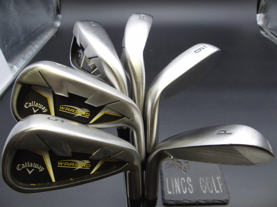 Set of 6x Callaway WarBird Irons 5-PW Uniflex Steel Shafts Callaway Grips*