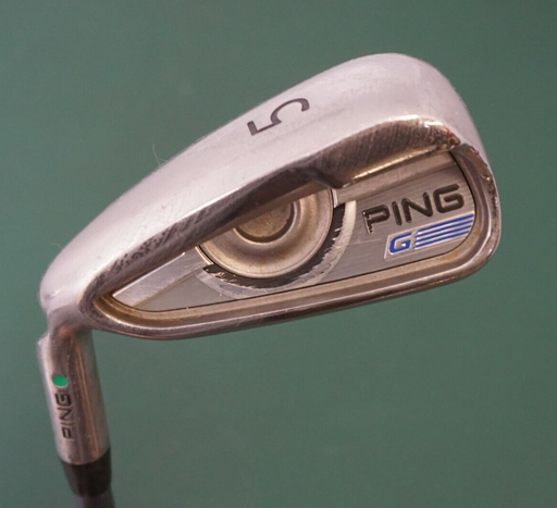 LeftHanded Ping G Series Green Dot 5 Iron Regular Graphite Shaft Ping Grip