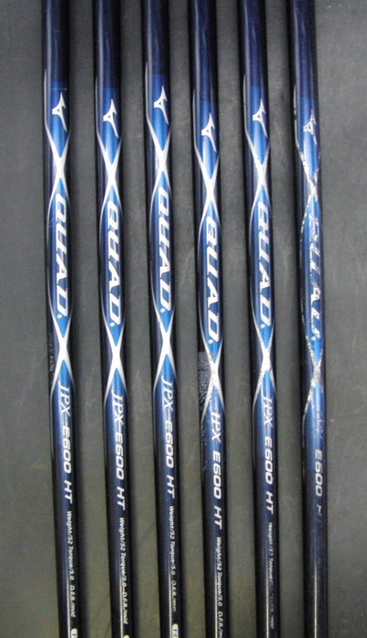 Set of 6 x Mizuno JPX E600 6-PW+FW Regular Graphite Shafts with Grips*