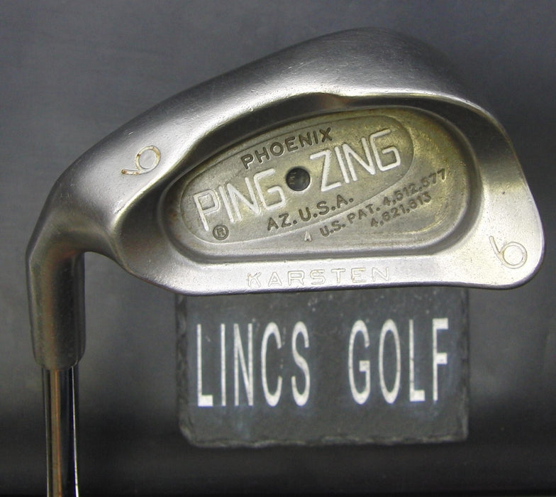 Left-Handed Ping Zing Black Dot 6 Iron Senior Steel Shaft Ping Grip