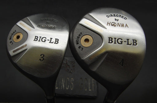 Set of 2 Honma BIG-LB 3+4 Woods Regular Graphite Shafts Mutsumi Honma Grips