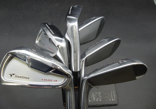 Set of 6x Bridgestone TourStage X-Blade CB 5-PW Irons Stiff Steel Shafts